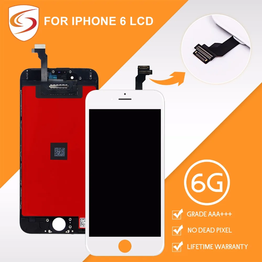 Оптовая Продажа AAA + для iPhone 6 LCD 100% абсолютно новый кодирующий преобразователь