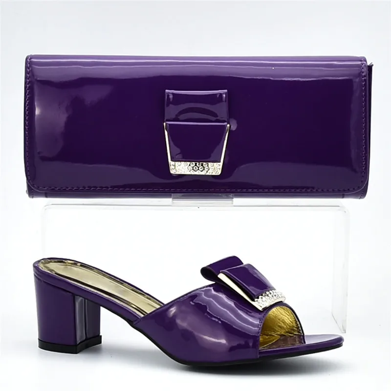 Новое поступление модной обуви в нигерийском стиле и сочетающихся сумок той же