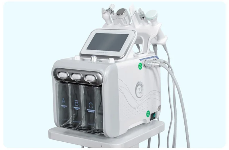 H2 O2 Aqua лицевая 6 В1 Hydra вода для лица дермабразия спрей кислород с RF BIO лифтинг прибор для лица/гидро микродермабразия