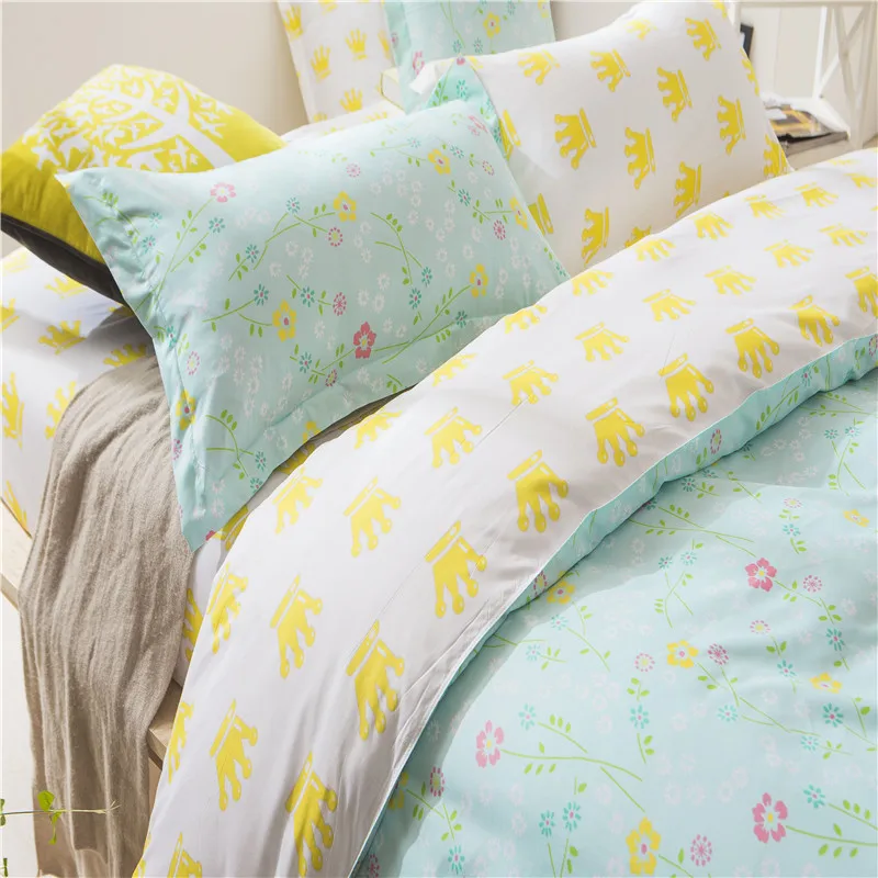 3 шт. постельное белье с реактивной печатью набор пододеяльников King size queen Размер