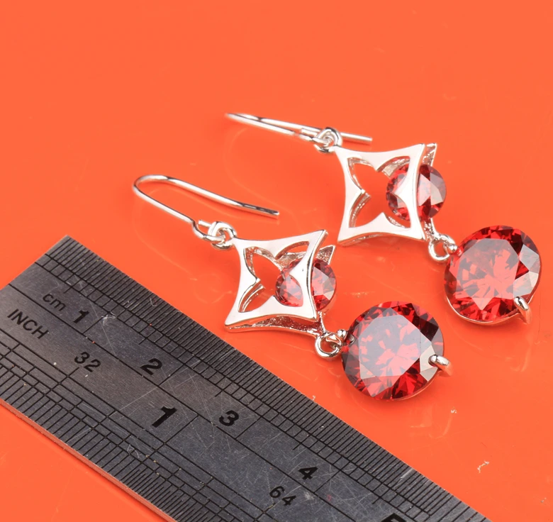 Веселый Звездный светильник темно красный гранатовый серебряное покрытие