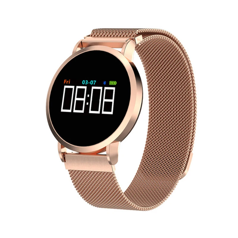 Плавание езда на велосипеде Смарт-часы Для мужчин женщин круглый экран