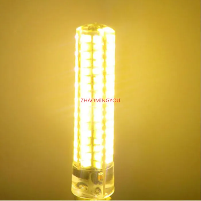 SMD 5730 14W супер яркий силиконовый светодиодный светильник с регулируемой яркостью, G4 G9 E11 E12 E14 E17 BA15d B15 лампа «Кукуруза» 110/220V 136 светодиодный s светодиодный лампы