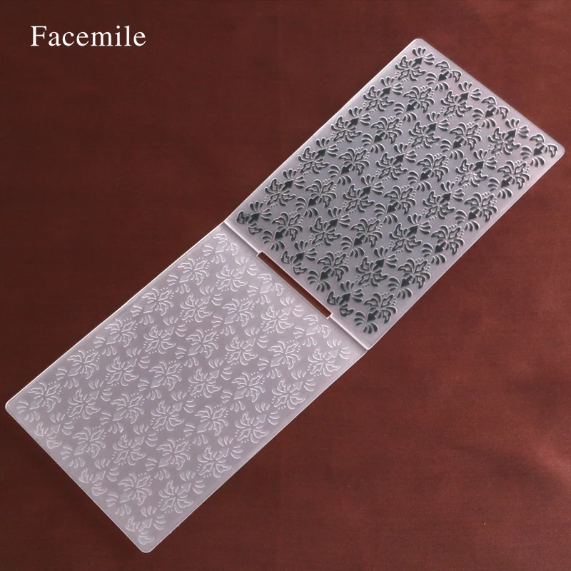 1 шт. красивый цветочный узор пластиковые папки для тиснения DIY ремесло