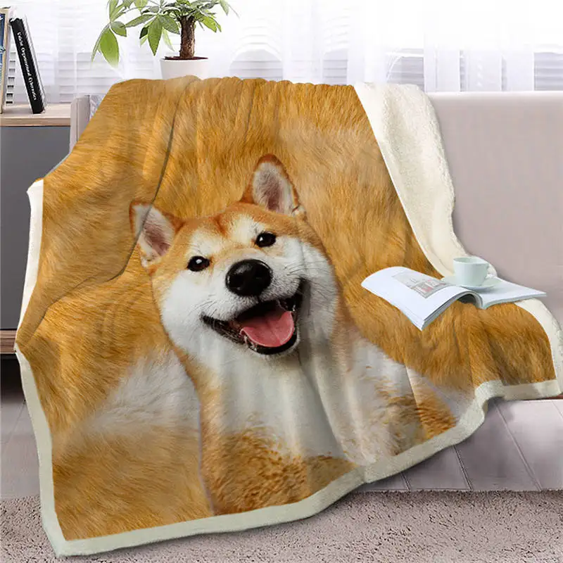 Dog8 Blesslive мягкий плед для собак-пуделей, покрывало на кровать, диван, 3D животное, шерпа, Флисовое одеяло, светильник, коричневые покрывала, тонкое одеяло, 150x200 - Цвет: Dog8