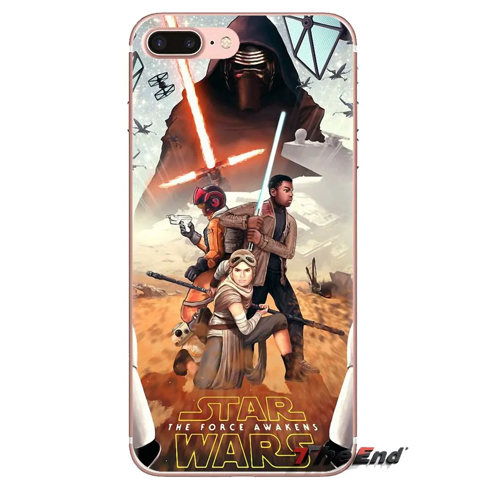For Huawei Mate Honor 4C 5C 5X 6X 7 7A 7C 8 9 10 8C 8X 20 Lite Pro Star Wars The Force Awakens Transparent TPU Cases |