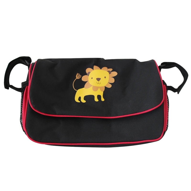 Lion Органайзер для коляски, сумка для коляски, подвесная корзина, высокое качество, Детская сумка для хранения, аксессуары для коляски, Большая вместительная сумка для подгузников - Цвет: Lion