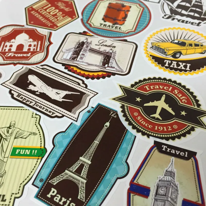 Автомобильный Стайлинг винтажная сумка для путешествий с надписью багажная