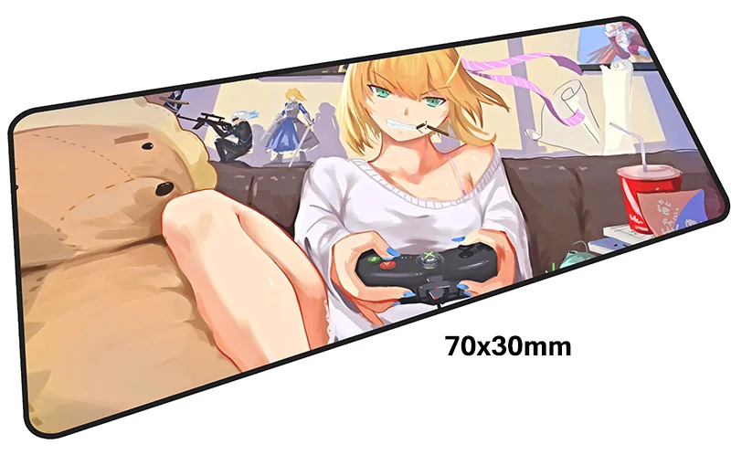 Fate Saber Коврик для мыши геймер 700x300 мм notbook коврик для мыши большой игровой коврик для мыши большой подарок на день рождения Коврик Для Мыши Компьютерный стол padmouse