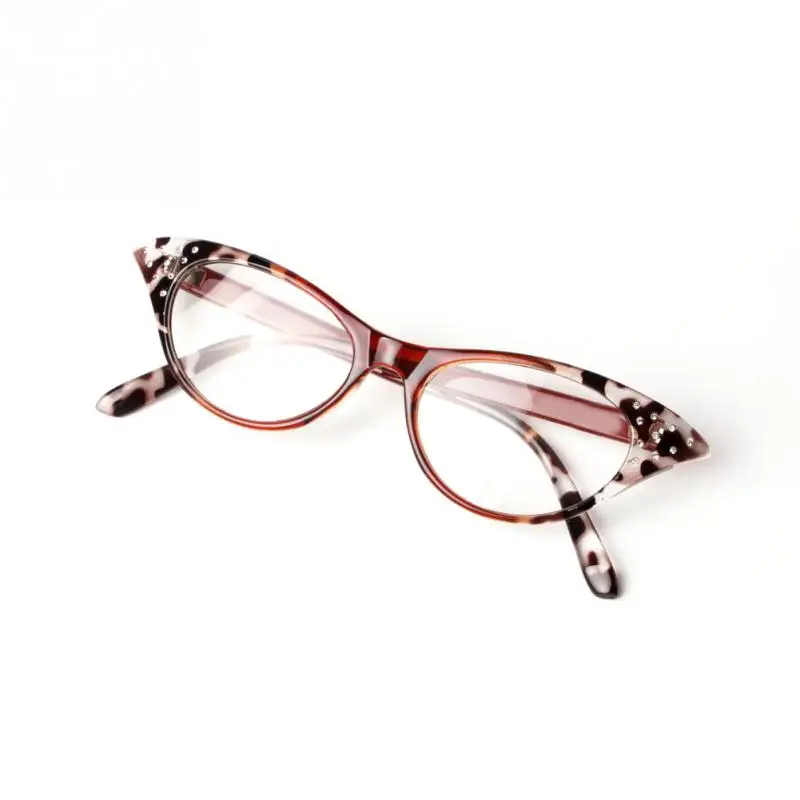 Новая мода Cat Eye Смола Кристалл Rhinestone декор Для женщин очки для чтения старший