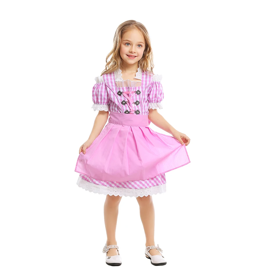 Костюм на Хэллоуин немецкий праздничный костюм с пивом розовая детская одежда в