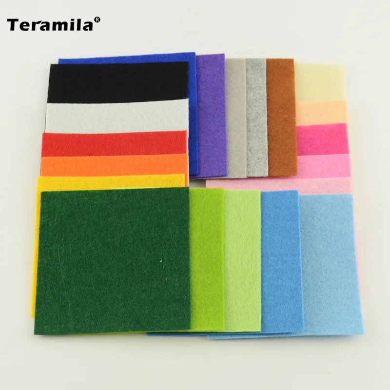 1 мм толщиной 20 основных цветов смешанный полиэстер фотоэлемент для рукоделия