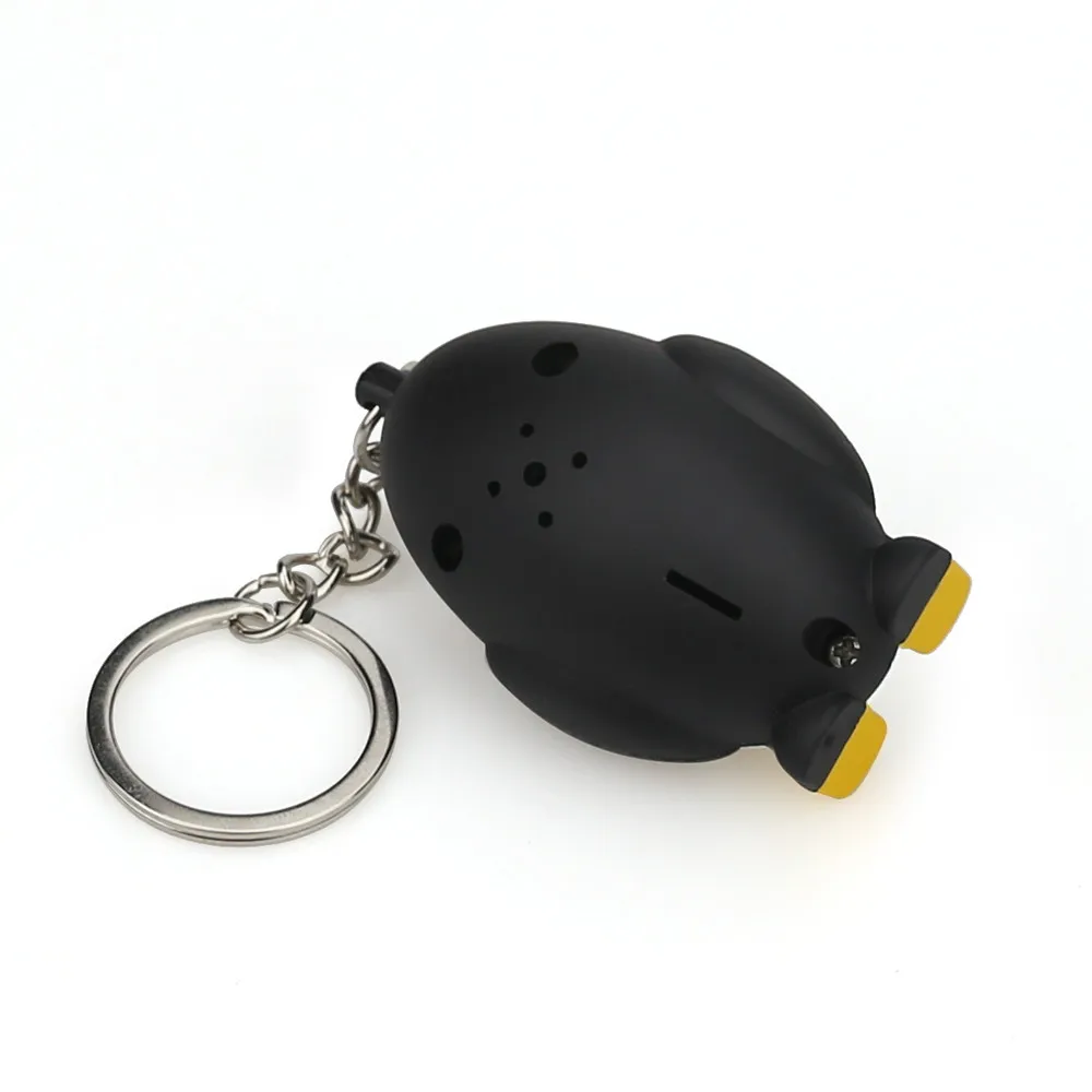 Красивый мультяшный пингвин брелок с светодиодный свет и звук игрушка для детей