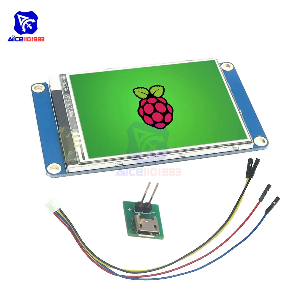 4 контактный разъем провода для Arduino Raspberry Pi 2 A + B &quotNextion USART HMI серии TFT 320*240