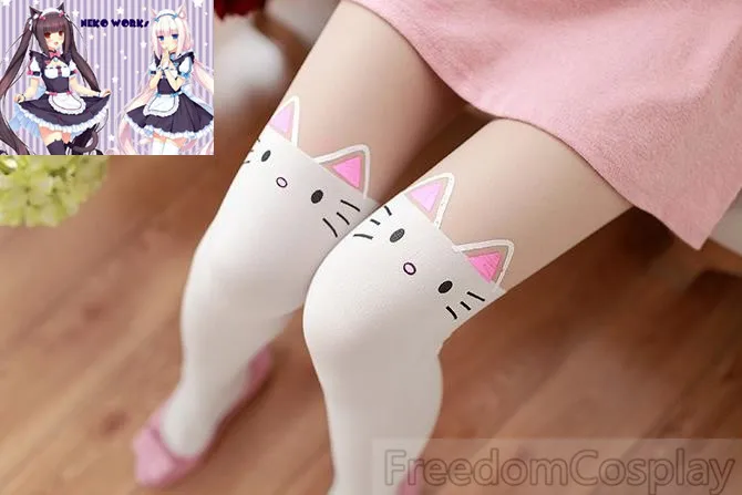 Носки для косплея Nekopara Vanilla Chocola|costume gun|coat pajamascoat crochet |