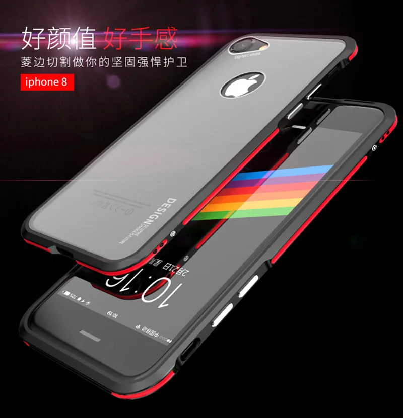 Металлический магнитный чехол для Apple iPhone 6, бампер, чехол, 6 Plus, 8 Plus, стеклянная крышка, броня, чехол для iPhone X, бампер, чехол, iPhone X