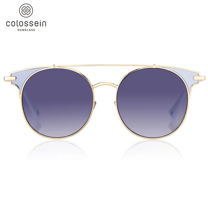 COLOSSEIN Pinglas Новые Солнцезащитные очки женские кошачьи зеркальные UV400 Защитные