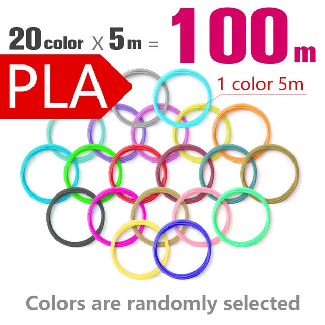 only pla10color Myriwell 3d Ручка+ 1,75 мм PLA нить 3d Ручка для печати с светодиодный/ЖК-экран 3 D ручка подарок для детей Лучший подарок на день рождения - Цвет: only pla10color