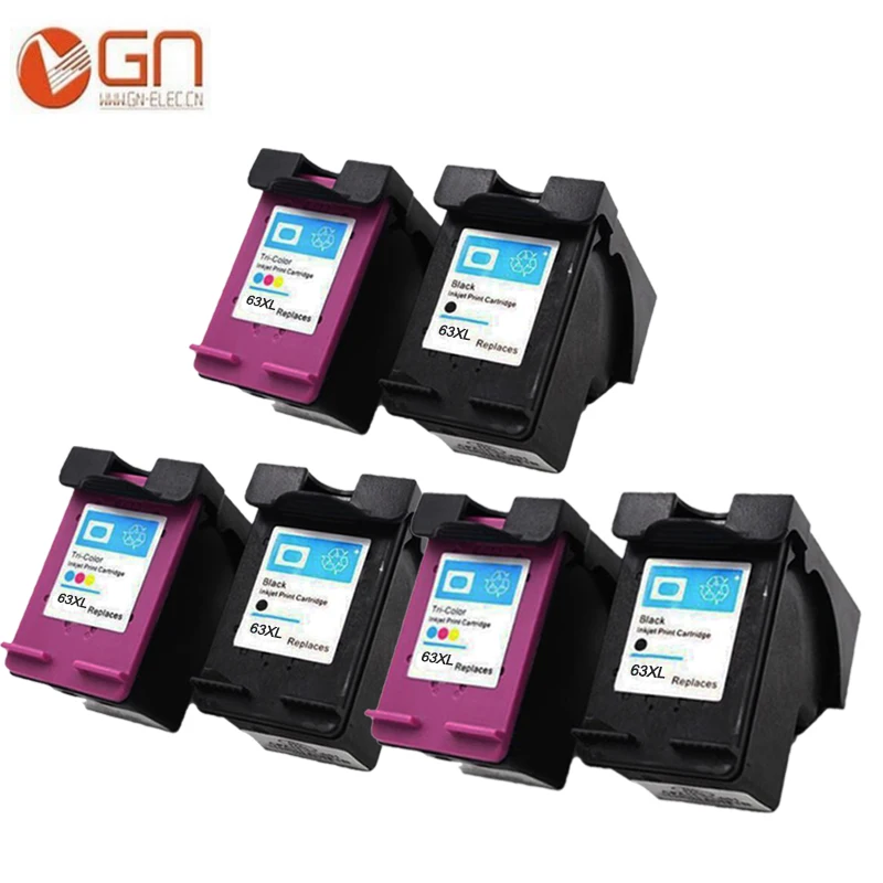 Комплект чернильных картриджей GN 3 для HP 63XL Officejet 4650 3830 3831 3832 3834 4652 4654 4655|hp 63xl|ink