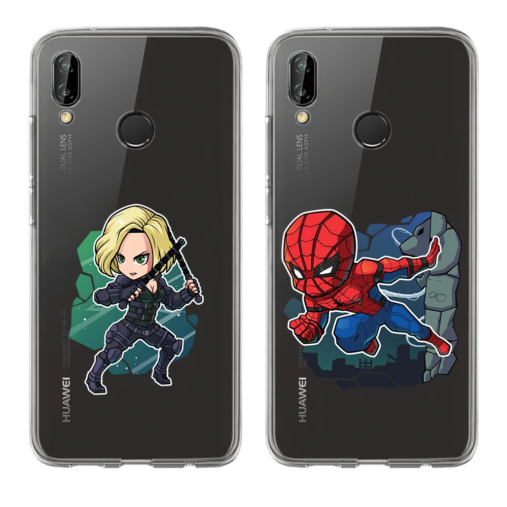 Miracle Avengers Iron Man Captain America Spiderman Fashion Phone Case For Huawei Nova 3 3i 2 Plus Y5 2017 Y6II Y7 PS Mate P8 P9 |