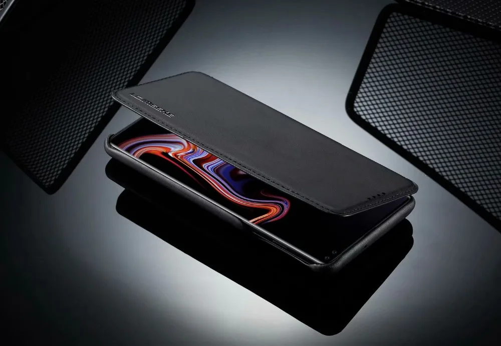 Роскошный кожаный чехол-книжка для samsung Galaxy s10, 9, 8, 7 plus, противоударный чехол-подставка для samsung Note 8, 9, чехол