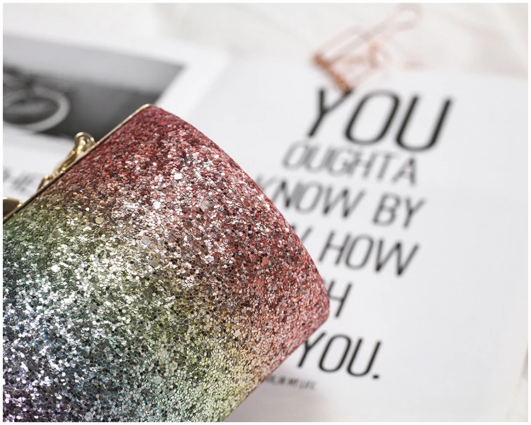 HOCODO/модные вечерние сумки с блестками и круглой коробкой, женские сумки-мессенджеры, сумочка с цепочкой, Разноцветные Летние вечерние свадебные клатчи