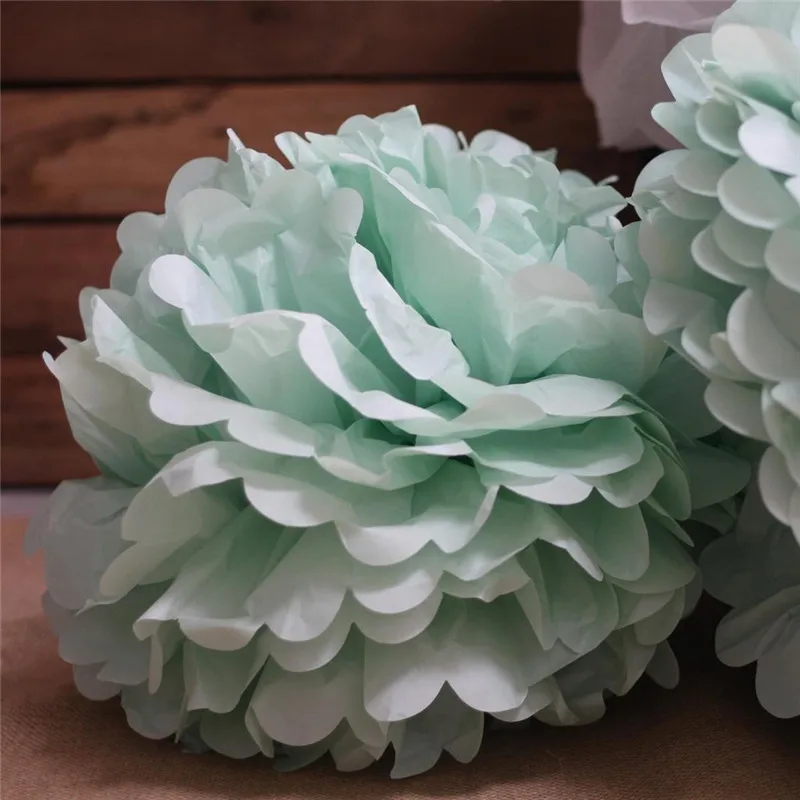 Цветочные шарики ручной работы смешанные размеры 6/8/10/12/14 дюймов бумажные помпоны
