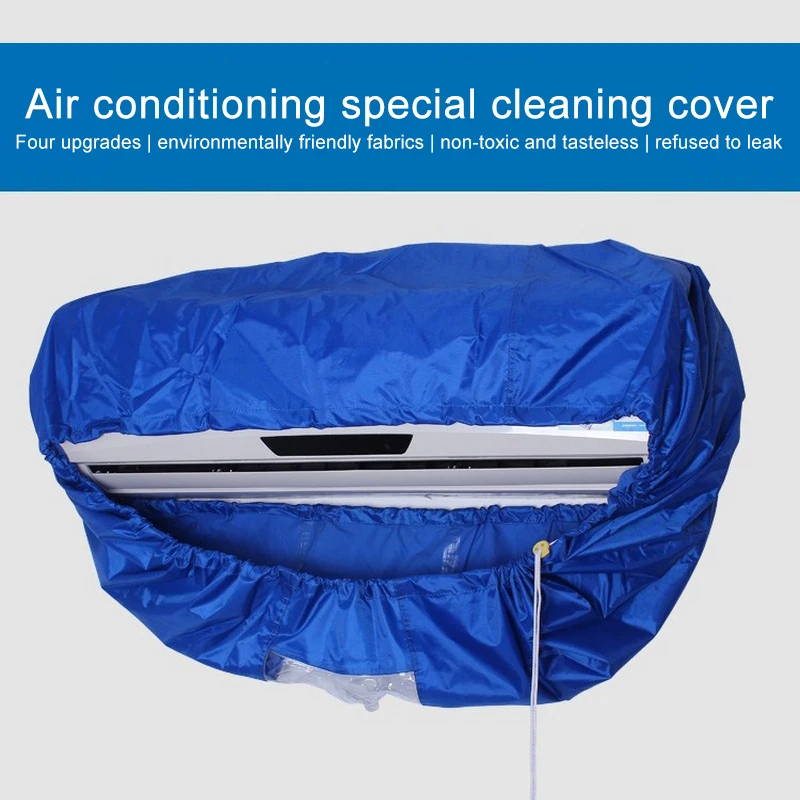 

Защитный чехол для кондиционера, защита от пыли, синий, для мытья, Водонепроницаемые Инструменты для домашней уборки