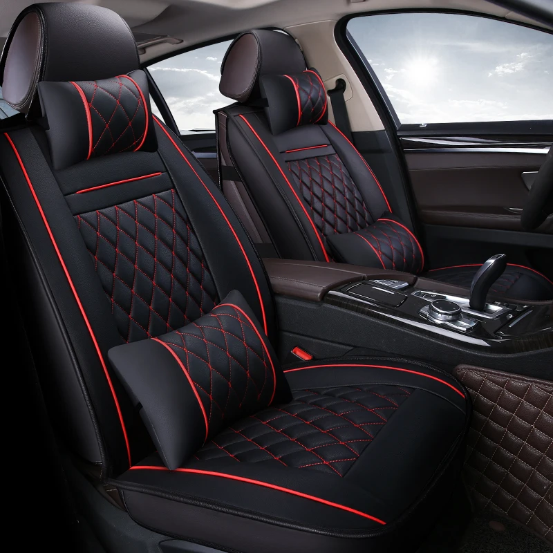 Универсальные чехлы для автомобильных сидений из искусственной кожи seat LEON Ibiza