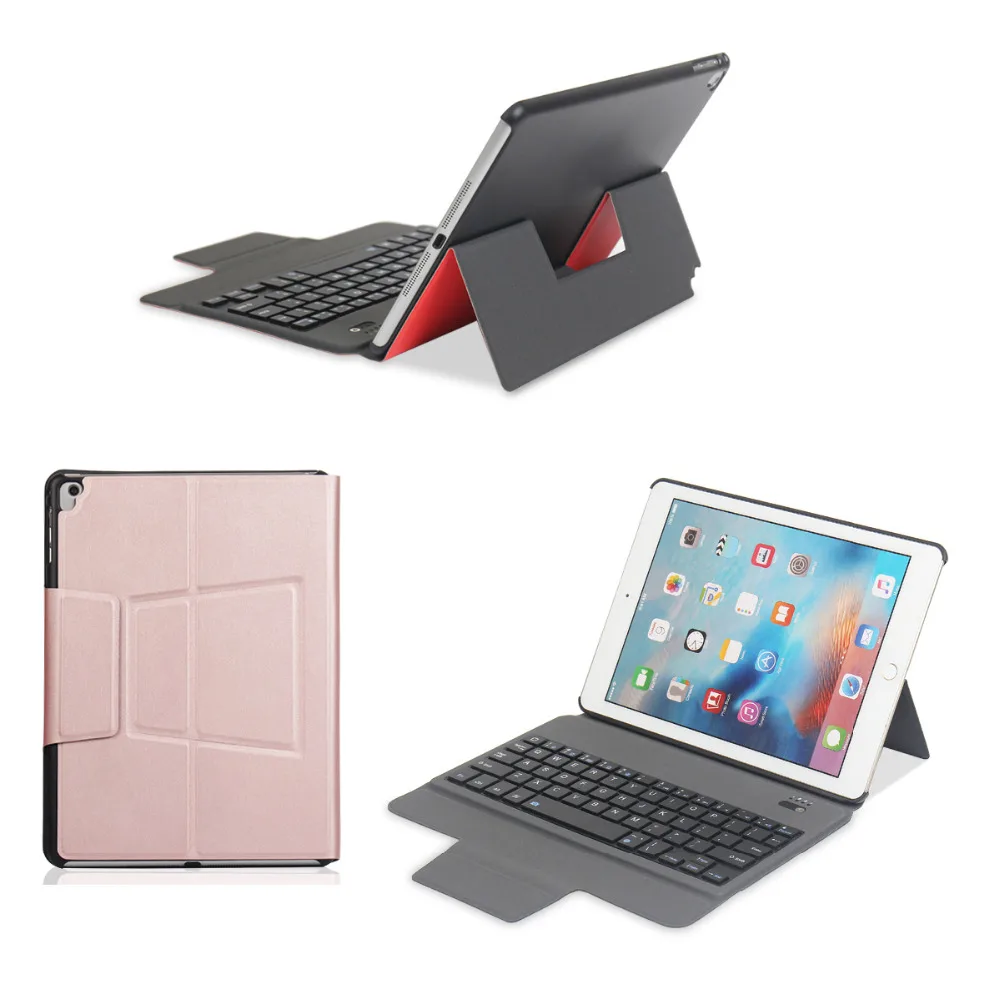 Супер тонкий чехол с беспроводной Bluetooth клавиатурой Складная подставка из