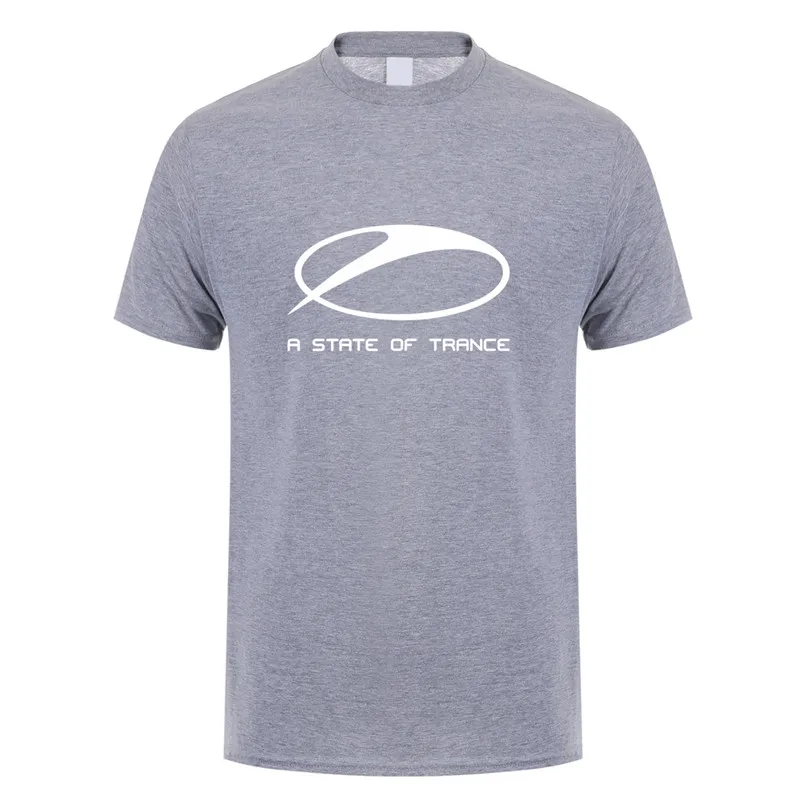 sport grey Летняя футболка Armin Van Buuren A State Of Trance, мужские Модные футболки с коротким рукавом, хлопок, круглый вырез, музыка, DJ, футболка, DS-025 - Цвет: sport grey