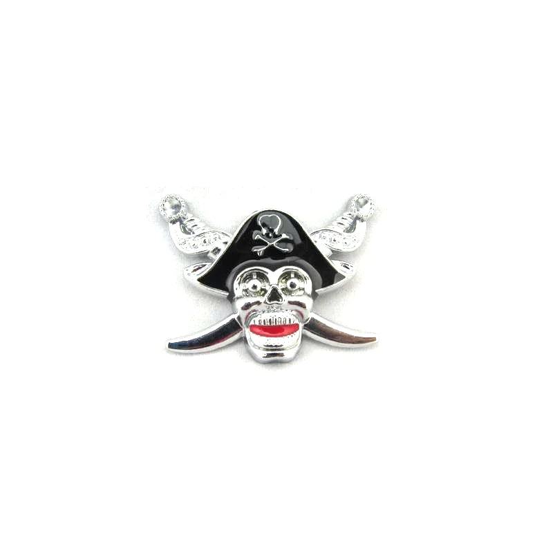 

1pc Free Shipping Metal Pirate Shape Car Badge Emblem Sticker
