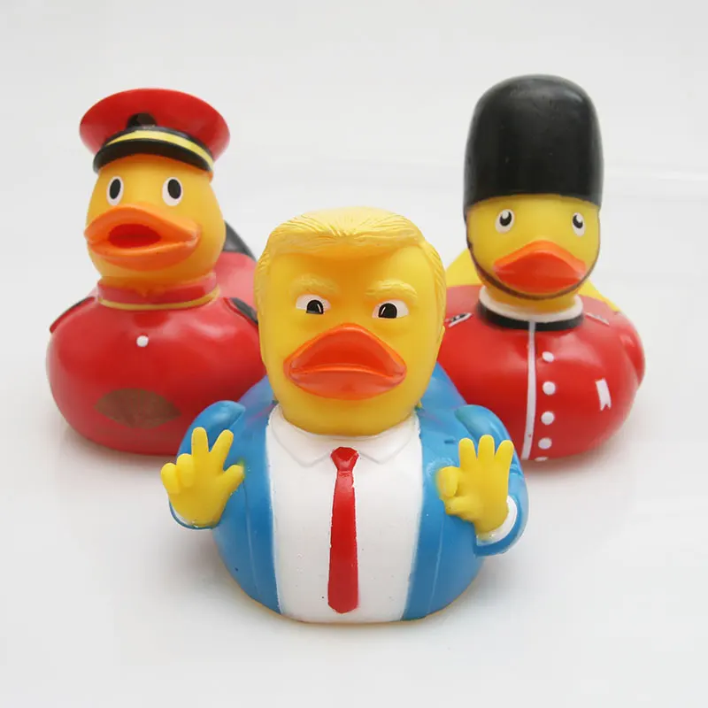 ESALINK 10 см резиновая катушка Трампа красный солдат Стайлинг Утка Детская ванная