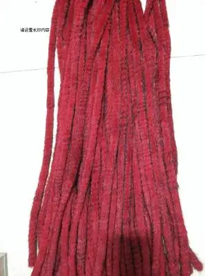 wine red Новое поступление, сделай сам, материал, настоящая норковая оторочка, 90c, свитер, верхняя одежда, меховой воротник, шапка для сына, вспышка, настоящая норковая отделка, кромка - Цвет: wine red
