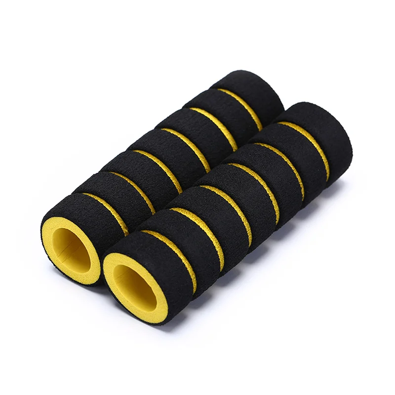 Yellow 2 шт./1 пара качественная Нескользящая велосипедная рукоятка для гонок, велосипедная губчатая накладка, мягкий руль для велосипеда - Цвет: Yellow