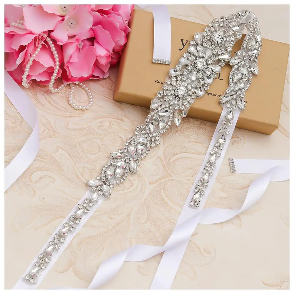 MissRDress Wedding Belt Rhinestones Handmade Dress Accessories Marriage Bridal Sashes Waistband JK867 | Свадьбы и торжества