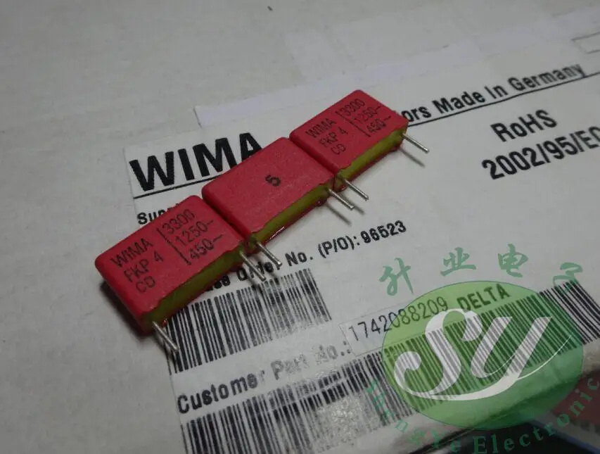 2020 горячая распродажа 10 шт/20 штук WIMA FKP4 серии 0 0033 мкФ/1250V 3.3nf 3300pf 332 новый самый