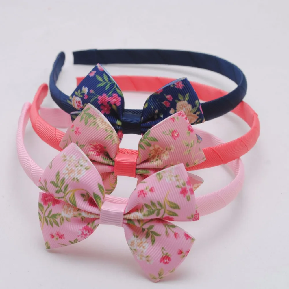 1 шт. аксессуары для волос девочек обручи с маленькими цветами и бантиками