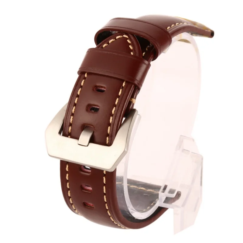 

Leather Watchbands Men Women Watch Band Strap for Belt Stainless Steel Buckle 20 22 24 26mm relogio