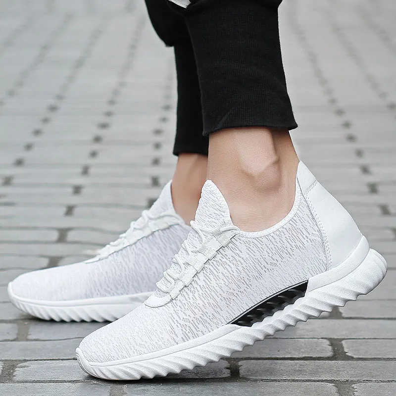 Casual Mesh sneakers Elevator shoes Breathable height Invisible increase With Getting 7CM Tall Male Outdoor Leisure Shoe |