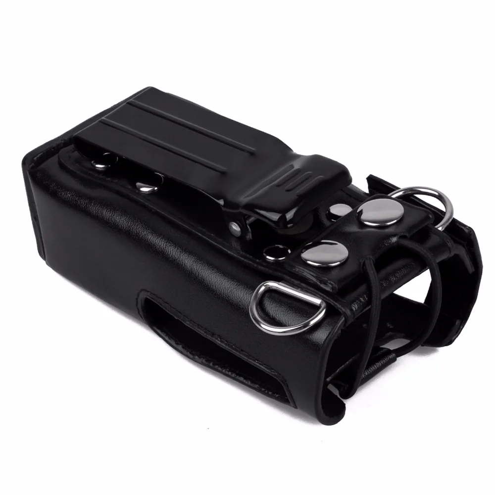 Leather Carrying Case with Belt Clip & Strap for Motorola GP328 GP340/HT750/HT1250 EP450 walkie talkie for Motorola GP328 cases