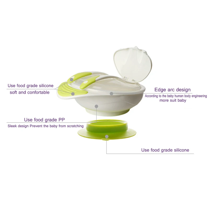 Высокое Качество посуда для малышей Пищевого PP детская Блюда С Всасывания кубок