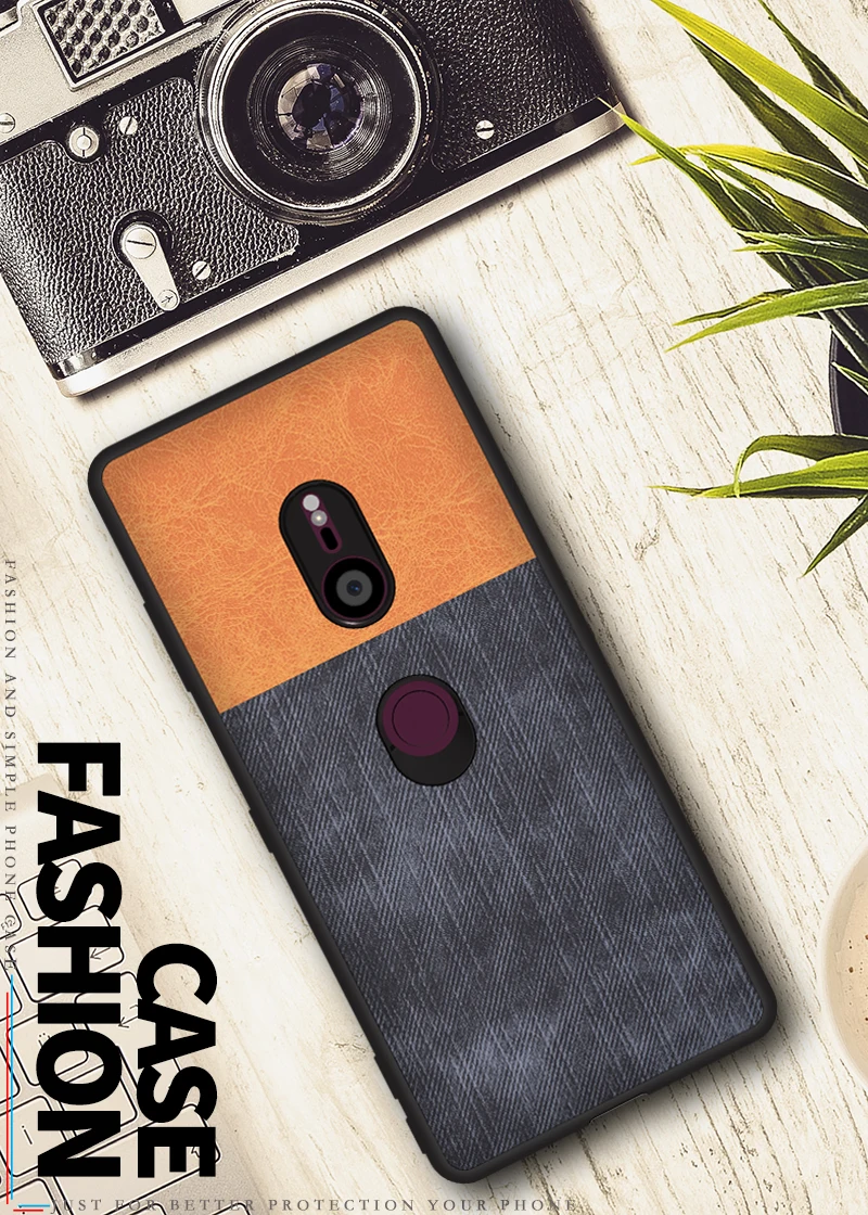 style 09 Для sony Xperia XZ3 чехол Роскошный мягкий силиконовый край+ твердая ткань текстура защитный чехол на заднюю панель для sony XZ3 полный Чехол - Цвет: style 09