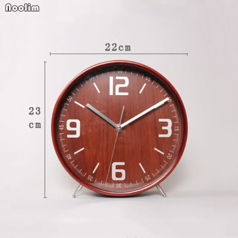NOOLIM Table Clock Desktop Living Room Simple Solid Wood Modern Large Pendulum Creative Minimalist Ornaments | Дом и сад