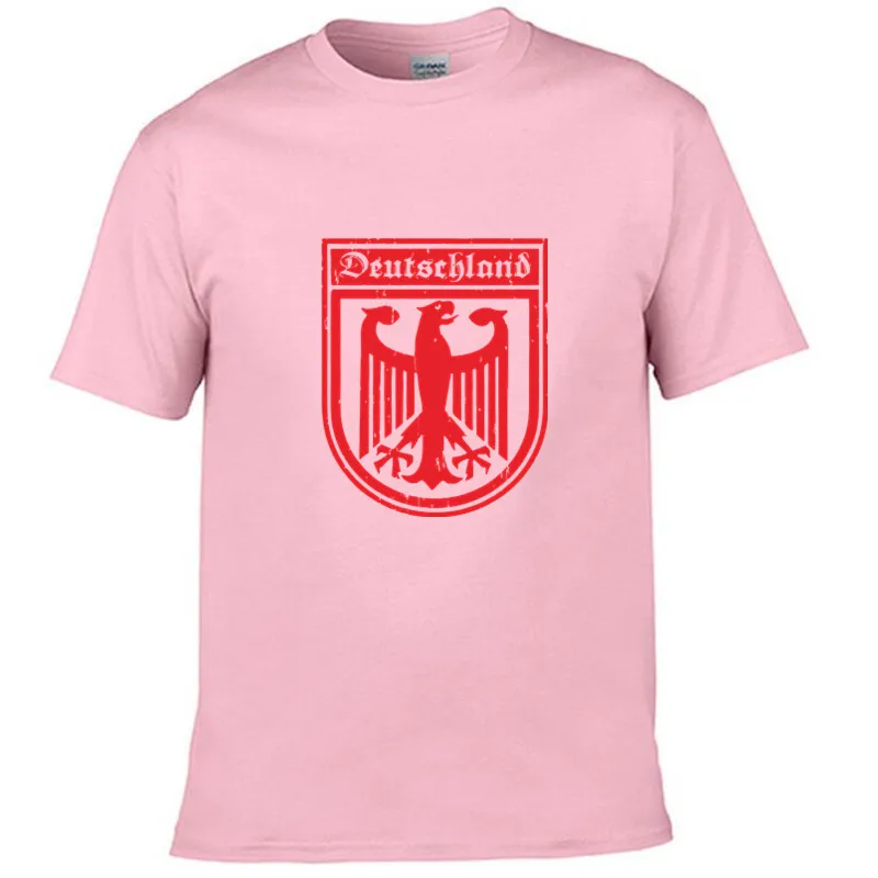 pink Deutschland немецкий флаг; герб Орел с герба Германии Футболка Мужская Новая мода B человек o-образным вырезом Футболка Harajuku Топы Рубашки - Цвет: pink