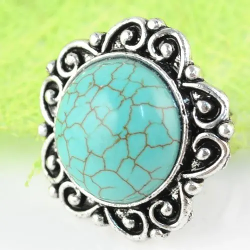 Винтажные Тур quoise кольцо для женщин ювелирное изделие Бесплатная Размеры