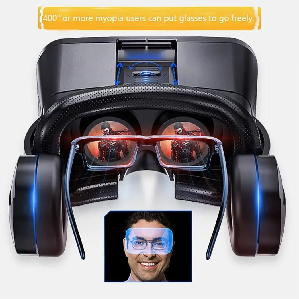 Смарт Очки виртуальной реальности 3D VR J20 гарнитура 20 20000 Гц 32 шлем очки 90 120 400 128 дБ