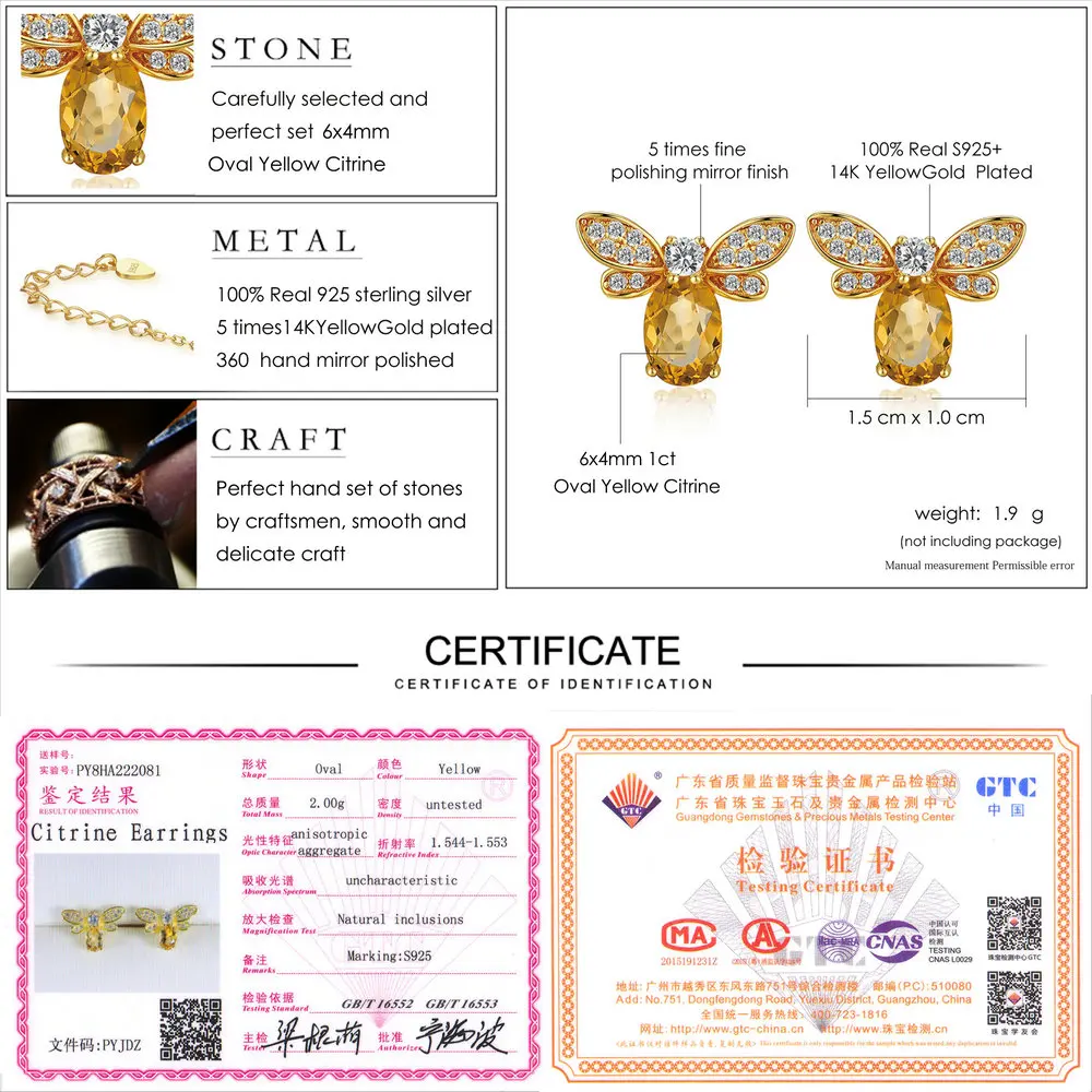 Ламон 925 Стерлинговое Серебро серьги гвоздики ювелирное покрытие S925 100%