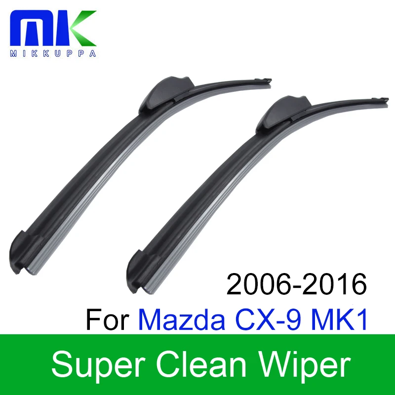 Mikkuppa Front And Rear Wiper Arm Blades For Mazda CX-9 MK1 Silicone Rubber Windshield Wipers Auto Car Accessories | Автомобили и