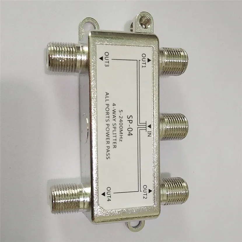 Горячая продажа 4-канальный спутниковый/антенный/кабельный ТВ сплиттер
